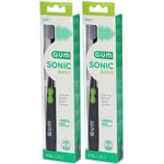 GUM® SONIC DAILY BLACK 4100 Brosse à dents électrique pile Brosse(S) À Dents 2x1 pc(s)