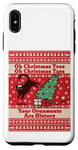 iPhone XS Max Oh Christmas Tree cat Ugly Christmas Sweater Funny cat lover Case