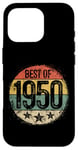 Coque pour iPhone 16 Pro Best Of 1950 Cadeau d'anniversaire 75e anniversaire pour homme femme 75 ans