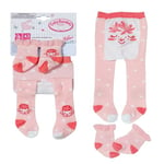 Baby Annabell Tights and Socks in two assorted designs for 43cm Dolls, Pack of 1 Doll Tights and 1 pair of doll socks, For Children Aged 3+, 710807 Zapf Creation