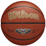 Wilson Basketball, Team Alliance Model, NEW ORLEANS PELICANS, Indoor/Outdoor, Mixed Leather, Size: 7