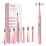 SEJOY Electric Toothbrush for Adults Kids with 7 Brush Heads 3 Modes Smart Timer