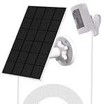 VIEWZONE Solar Panel Charger Compatible with Stick Up Cam Outdoor Camera Battery and Spotlight Cam Battery, IP65 Waterproof Solar Panel with 5V 3.5W Continuously Charging (Camera Not Included)