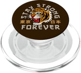 Stay Strong Forever Cool Wild Tiger Graphic Cool Designs PopSockets PopGrip pour MagSafe