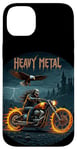 Coque pour iPhone 14 Plus Heavy Metal Thrash Hard Rock Horreur Rocker Tenue moto