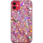 Apple iPhone 11 Transparent Mobilskal Glitter