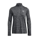 Under Armour Tech 1/2-Twist, T-shirt de sport confortable pour femme, T-Shirt manches longues avec col zippé