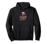 Naughty & Nice In A Glass Funny Santa Christmas Wine Lovers Pullover Hoodie