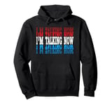 I'm Talking Now Red Blue Repeated Word I'm Talking Pullover Hoodie