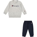 Champion Crewneck Joggingsett Barn - Grå - str. 86