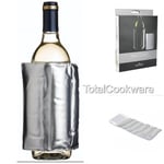 BarCraft Wrap Around Adjustable Silver Wine Cooler Keep In The Freezer Chiller