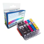 Refresh Cartridges 5 Pack Set PGI-580XXL/CLI-581XXL Ink Compatible With Canon