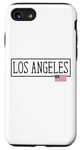 Coque pour iPhone SE (2020) / 7 / 8 Los Angeles City, États-Unis, drapeau, État, voyages, États-Unis, Amérique, femmes, hommes