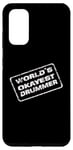 Coque pour Galaxy S20 World's Okayest Drummer Drummer Percussion sarcastique