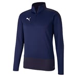 Puma teamGOAL 23 Training 1/4 Zip Top Pull Homme Peacoat/Puma New Navy FR : L (Taille Fabricant : L)