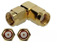 DELOCK Adapter RP-SMA plug to RP-SMA plug 90Â° 10 GHz