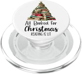 All Booked for Christmas Sign,Let's Get Lit Book Christmas PopSockets PopGrip pour MagSafe