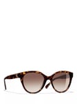 CHANEL Oval Sunglasses CH5414 Dark Havana/Beige