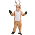 Umorden Unisex Aikuinen Lapsi Joulu Poro Puku Tyttö Naisten Hupullinen Kodikas Fawn Deer Puku Cosplay Onesie Sarjakuva Pyjama