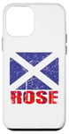 Coque pour iPhone 12 mini Clan Rose Tartan Nom de famille écossais Scotland Pride