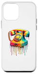 Coque pour iPhone 12 mini Dripping Paint Art Téléphone Vintage Fixe Cadran