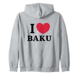 I Love Baku Zip Hoodie