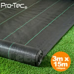 3m X 15m Ground Cover Fabric Landscape Garden Weed Control Heavy Duty Membrane