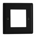 Varilight XYG2.MB Urban Matt Black DataGrid Plate (2 DataGrid Spaces)