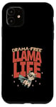 Coque pour iPhone 11 Drama Free Llama Life Present T-shirt humoristique