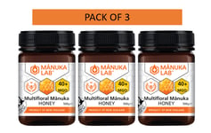 Manuka Lab Manuka Honey 40+ MGO 500g - 100% Genuine, Certified Manuka -PACK OF 3