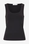 Vila - Linne viKenza O-neck S/L Tank Top - Svart