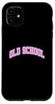 iPhone 11 Pale Pink Graphic Old School Light Pink Graphic Case