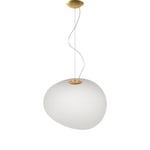 Foscarini Gregg grande MyLight pendel oro/bianco, guldfärgad upphänge