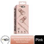 Vybe Bass Enhancement Earphones - Pink