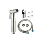 Kit Bidet wc avec Douchette - Pulverisateur Bidet a Main- Pomme de Douche Toilette avec Tuyau + Support en Inox + 2 Joint