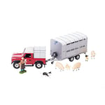 Britains Tomy Coffret de la Ferme, Véhicule de Collection avec Remorque et Figurines d'animaux, pour Adultes 43138A1, Modèle à l'Echelle 1/32, Réplique Adaptée aux Enfants de 3 Ans+, Multicolore