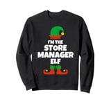 I'm The Store Manager Elf Family Pajama Christmas Funny Sweatshirt