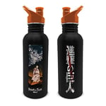 Pyramid International Attack On Titan Water Bottle (Season 4 Design) 540ml Metal Water Bottle, Drink Bottle and Waterbottle - Official Attack On Titan Merch, Black