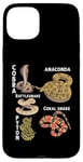 Coque pour iPhone 15 Plus Différents types de serpents pour les amateurs de serpents Reptile Zoo