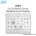 Amaoe SAM1-17 BGA Reballing Stbbles Pour Samsung Toutes les séries A gamme complète Exynos CPU RAM EMMC POWER Chargeur IC 18/Net Réparation - Type SAM3