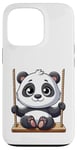 Coque pour iPhone 13 Pro Aire de jeux Panda Swinging Playground Fun