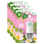 Air Wick Wild Rose & Patchouli Scented Oil Diffuser with Refill Air Freshner x4