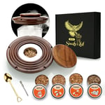 Cocktail Smoker Kit,Smoking Set with 4 Wood Chips,Old Fashioned Whiskey Smoker D