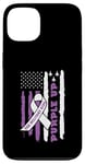 iPhone 13 Purple Up For Military Kids American Flag USA Case