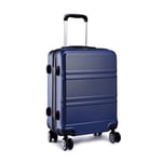 Kono Valise à la Mode Grande Valise de 28 Pouces Valise Rigide ABS 4 valises Trolley de Voyage (28" Marine)