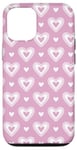 Coque pour iPhone 12/12 Pro Coeurs roses Valentine Modèle mignon de Saint Valentin