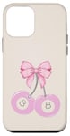 Coque pour iPhone 12 mini Coquette 8 boules rose cerise