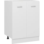 Maison Chic - Armoire de plancher Armoire de cuisine Meuble bas de Cuisine Blanc 60x46x81,5 cm Bois d'ingénierie 94655