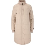 Weather Report Cassidy Light Parka Puffer Jakke Dame - Beige - str. 50