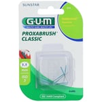 GUM® Proxabrush® Classic Recharge Brossette interdentaire conique 1,1 mm vert 8 pc(s) brosse(s) à dents